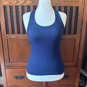 Fabletics navy blue racerback tank top